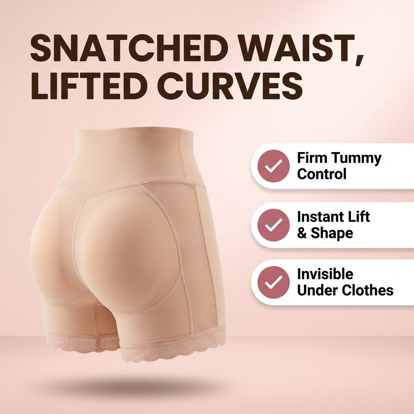 Kiichpam Snatch'd High-Waisted Sculpting Shorts