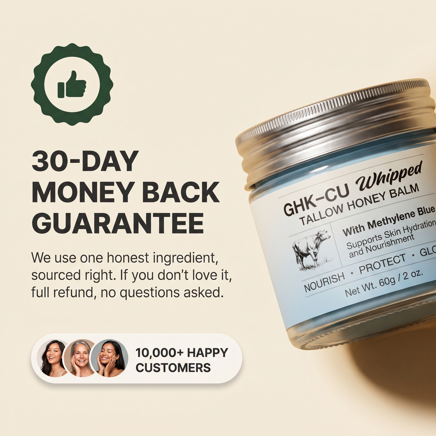 Kiichpam GHK-CU Tallow Honey Balm